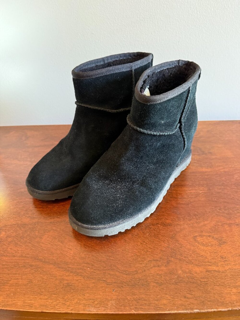 UGG Black Wedge Boots | Women's Size 9
